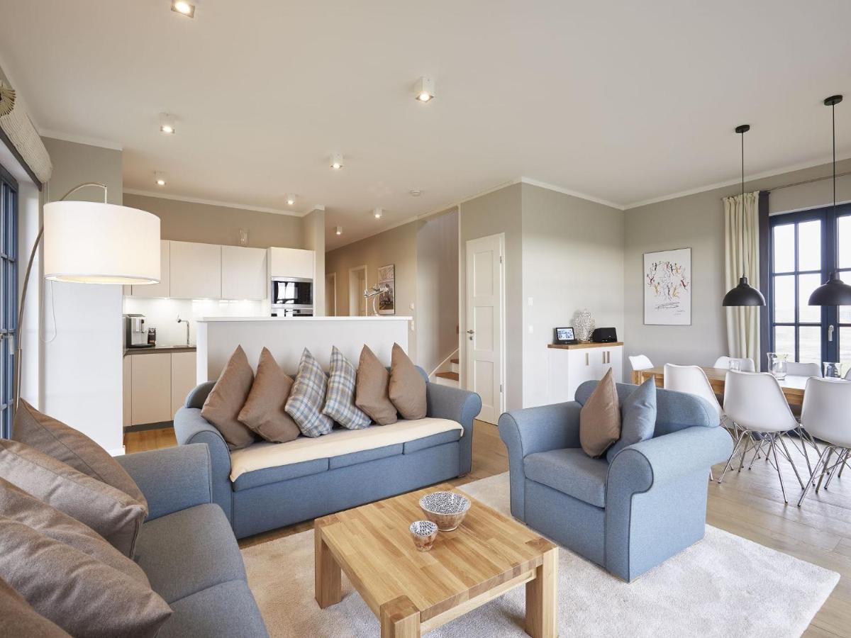 Reetland am Meer - Luxus Reetdachvilla mit 3 Schlafzimmern, Sauna und Kamin F12 Dranske Exterior foto